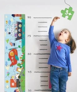 MiDeer Pinwheel Hoge Kwaliteit Mijn Eerste Lange Puzzel 94*21CM 30 Extra Grote En Dikke Stuks - Ruimte: Ruimteschip + Raket + Constellatie + Satelliet - Vloer Puzzel Voor 2 Jaar+ - Vloer Puzzel Voor Peuter Vanaf 2 Jaar