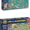Jumbo Jan Van Haasteren Sportpuzzelbundel - 2 Stuks - Hockey Kampioenschappen 1000 Stukjes & WK Vrouwenvoetbal 1000 Stukjes