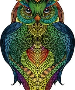 Eureka 2D RainboWooden Houten Legpuzzel Uil - 137 Stukjes