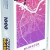 PuzzleWow Puzzel Stadskaart - Nijmegen - Paars - Legpuzzel - Puzzel 1000 Stukjes Volwassenen - Plattegrond - Sinterklaas Cadeautjes - Sinterklaas Voor Grote Kinderen
