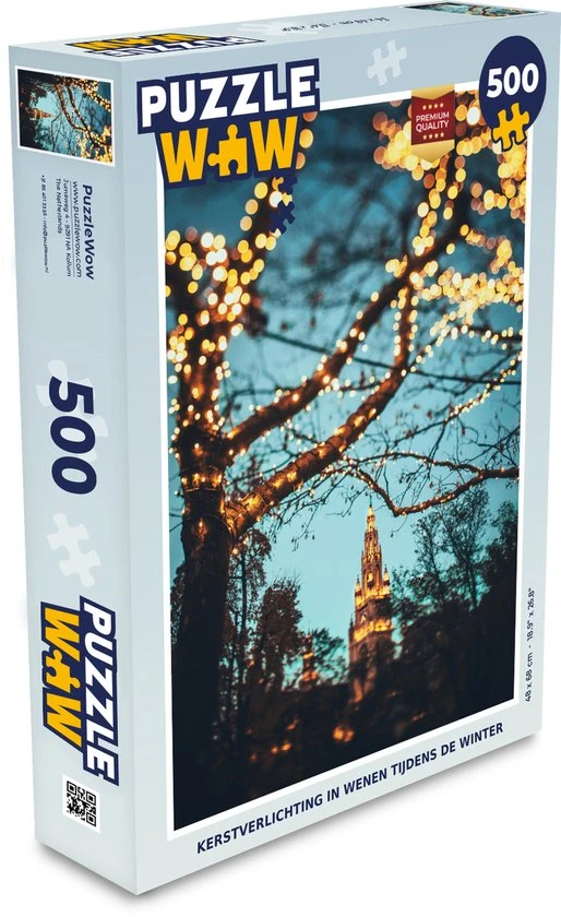 PuzzleWow Puzzel Wenen - Kerstverlichting - Takken - Nacht - Duitsland - Legpuzzel - Puzzel 500 Stukjes - Kerst - Cadeau - Kerstcadeau Voor Mannen, Vrouwen En Kinderen - Sinterklaas Cadeautjes - Sinterklaas Voor Grote Kinderen 1 PuzzleWow Puzzel Wenen - Kerstverlichting - Takken - Nacht - Duitsland - Legpuzzel - Puzzel 500 Stukjes - Kerst - Cadeau - Kerstcadeau Voor Mannen, Vrouwen En Kinderen - Sinterklaas Cadeautjes - Sinterklaas Voor Grote Kinderen