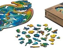 UNIDRAGON Houten Puzzel Dier - Beschermende Draak - 330 Stukjes - King Size 27x44 Cm -Goedkope puzzels winkel 550x189