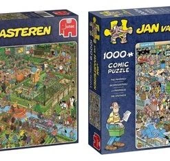Jan Van Haasteren Puzzelbundel - 2 Stuks - De Drogisterij 1000 Stukjes & Volkstuintjes 1000 Stukjes