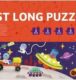 MiDeer Pinwheel Hoge Kwaliteit Mijn Eerste Lange Puzzel 94*21CM 30 Extra Grote En Dikke Stuks - Ruimte: Ruimteschip + Raket + Constellatie + Satelliet - Vloer Puzzel Voor 2 Jaar+ - Vloer Puzzel Voor Peuter Vanaf 2 Jaar -Goedkope puzzels winkel 550x259