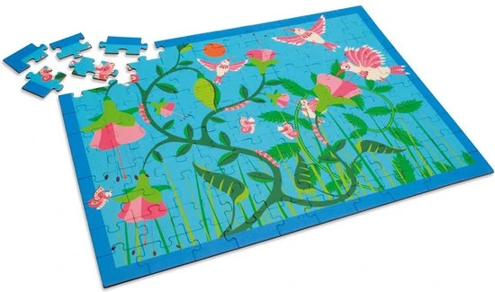 DAM Scratch Puzzel 100pcs: KOLIBRIES 60x43.5cm, In Doos Diam.26xH10cm, 5+ 3 DAM Scratch Puzzel 100pcs: KOLIBRIES 60x43.5cm, In Doos Diam.26xH10cm, 5+ - Afbeelding 3