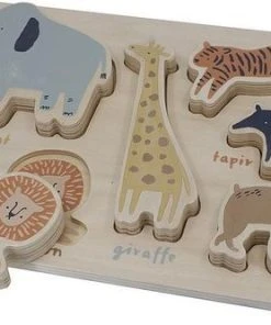 Sebra Houten Dierenpuzzel