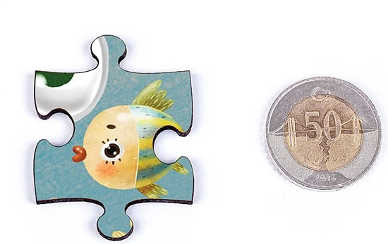 KING Of PUZZLE Sprookjesstad Houten Puzzel 54 Stukjes 3 KING Of PUZZLE Sprookjesstad Houten Puzzel 54 Stukjes - Afbeelding 3