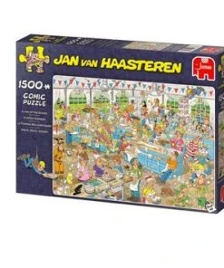 Jan Van Haasteren - 3 Stuks - Eurovisie Songfestival 1000 Stukjes & Darts 1000 Stukjes & Taarten Toernooi 1500 Stukjes -Goedkope puzzels winkel 550x356