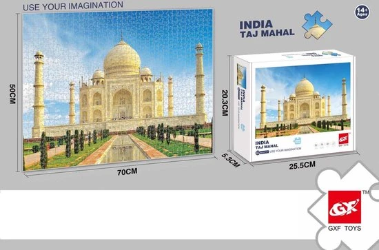Happy Puzzle Taj Mahal Puzzel Volwassenen 1000 Stukjes - Legpuzzels Puzzle Kinderen - Jigsaw Puzzels Creative - Speelgoed Hobby Voor Volwassenen - 50*70 Cm 11 Happy Puzzle Taj Mahal Puzzel Volwassenen 1000 Stukjes - Legpuzzels Puzzle Kinderen - Jigsaw Puzzels Creative - Speelgoed Hobby Voor Volwassenen - 50*70 Cm - Afbeelding 11