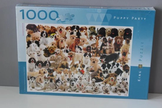 Puzzel - Puppy Party - King - 1000 Stukjes 1 Puzzel - Puppy Party - King - 1000 Stukjes