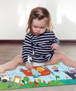 MiDeer Pinwheel Hoge Kwaliteit Mijn Eerste Lange Puzzel 94*21CM 30 Extra Grote En Dikke Stuks - Ruimte: Ruimteschip + Raket + Constellatie + Satelliet - Vloer Puzzel Voor 2 Jaar+ - Vloer Puzzel Voor Peuter Vanaf 2 Jaar -Goedkope puzzels winkel 550x366 36