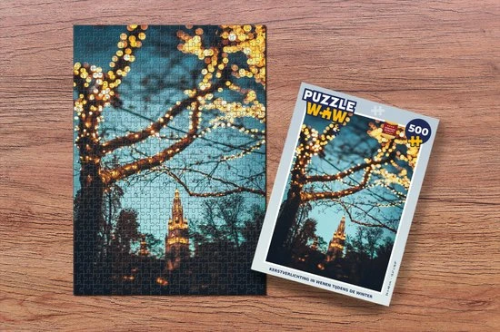 PuzzleWow Puzzel Wenen - Kerstverlichting - Takken - Nacht - Duitsland - Legpuzzel - Puzzel 500 Stukjes - Kerst - Cadeau - Kerstcadeau Voor Mannen, Vrouwen En Kinderen - Sinterklaas Cadeautjes - Sinterklaas Voor Grote Kinderen 2 PuzzleWow Puzzel Wenen - Kerstverlichting - Takken - Nacht - Duitsland - Legpuzzel - Puzzel 500 Stukjes - Kerst - Cadeau - Kerstcadeau Voor Mannen, Vrouwen En Kinderen - Sinterklaas Cadeautjes - Sinterklaas Voor Grote Kinderen - Afbeelding 2