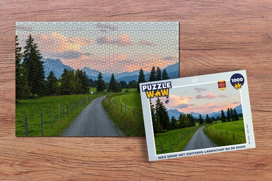 PuzzleWow Puzzel Weg Door Het Zwitsers Landschap Bij De Eiger - Legpuzzel - Puzzel 1000 Stukjes Volwassenen - Sinterklaas Cadeautjes - Sinterklaas Voor Grote Kinderen 2 PuzzleWow Puzzel Weg Door Het Zwitsers Landschap Bij De Eiger - Legpuzzel - Puzzel 1000 Stukjes Volwassenen - Sinterklaas Cadeautjes - Sinterklaas Voor Grote Kinderen - Afbeelding 2