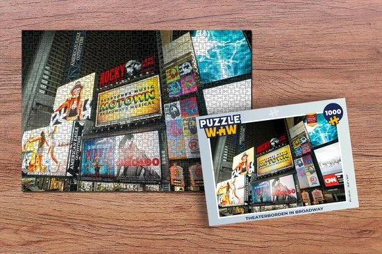 PuzzleWow Puzzel Reclameborden - New York - Amerika - Legpuzzel - Puzzel 1000 Stukjes Volwassenen - Sinterklaas Cadeautjes - Sinterklaas Voor Grote Kinderen 2 PuzzleWow Puzzel Reclameborden - New York - Amerika - Legpuzzel - Puzzel 1000 Stukjes Volwassenen - Sinterklaas Cadeautjes - Sinterklaas Voor Grote Kinderen - Afbeelding 2