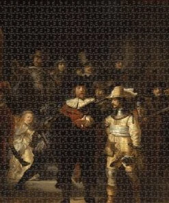 Merkloos Puzzel Nachtwacht | Puzzel Rembrandt | Puzzel 1500 Stukjes | Puzzel Volwassenen (liggend)
