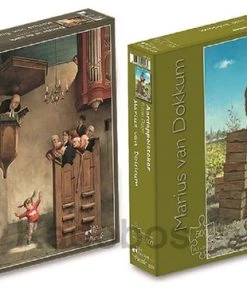 Art Revisited 2x Puzzel 500 Pcs Marius Van Dokkum - Dansje Kerk En Aardappelsteker