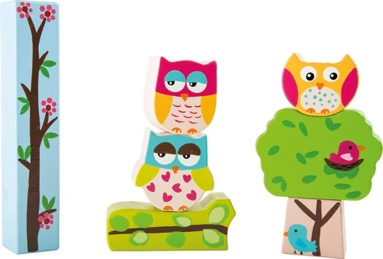 Small Foot Company 3D Uilen Puzzel - Set Van 2 - Houten Speelgoed Vanaf 1 Jaar 2 Small Foot Company 3D Uilen Puzzel - Set Van 2 - Houten Speelgoed Vanaf 1 Jaar - Afbeelding 2