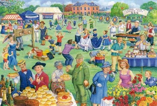 House Of Puzzles Summer Fete Puzzel 500 Stukjes XL 3 House Of Puzzles Summer Fete Puzzel 500 Stukjes XL - Afbeelding 3