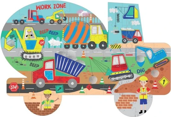 Floss & Rock Puzzel Bouw - 40 Stukjes - Ca. 63 X 65 Cm 2 Floss & Rock Puzzel Bouw - 40 Stukjes - Ca. 63 X 65 Cm - Afbeelding 2