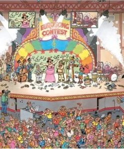 Jan Van Haasteren - 3 Stuks - Eurovisie Songfestival 1000 Stukjes & Darts 1000 Stukjes & Taarten Toernooi 1500 Stukjes -Goedkope puzzels winkel 550x382 8