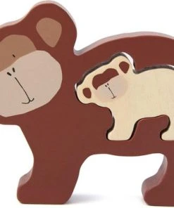 Trixie Houten Babypuzzel | Mr. Monkey | Baby Puzzle | Speelgoed