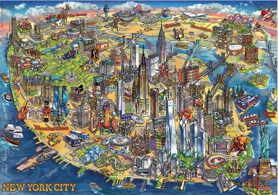 Educa Puzzle. New York City Map 500 Teile 2 Educa Puzzle. New York City Map 500 Teile - Afbeelding 2