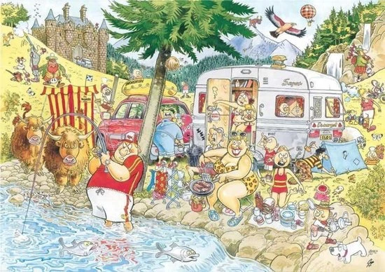 Wasgij Mystery 6 Onrust Op De Camping Puzzel - 950 Stukjes 2 Wasgij Mystery 6 Onrust Op De Camping Puzzel - 950 Stukjes - Afbeelding 2