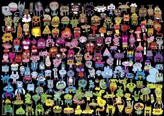 Heye Doodle Rainbow Legpuzzel 1000 Stuk(s) Kunst 1 Heye Doodle Rainbow Legpuzzel 1000 Stuk(s) Kunst