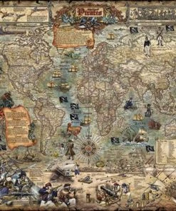 Heye Pirate World Legpuzzel 2000 Stuk(s) Kaarten