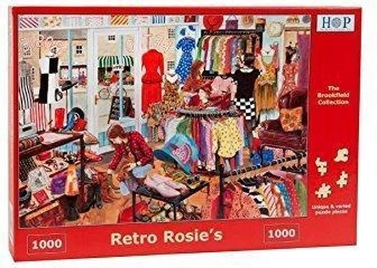 House Of Puzzles Retro Rosie's Puzzel 1000 Stukjes 2 House Of Puzzles Retro Rosie's Puzzel 1000 Stukjes - Afbeelding 2