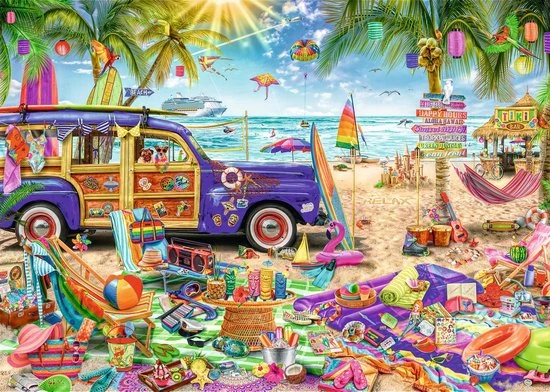 Trefl Puzzel Tropische Vakantie: 2000 Stukjes 3 Trefl Puzzel Tropische Vakantie: 2000 Stukjes - Afbeelding 3