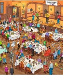 Jan Van Haasteren - 3 Stuks - Eurovisie Songfestival 1000 Stukjes & Darts 1000 Stukjes & Taarten Toernooi 1500 Stukjes -Goedkope puzzels winkel 550x393 10