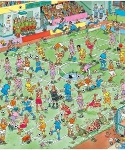 Jumbo Jan Van Haasteren Sportpuzzelbundel - 2 Stuks - Hockey Kampioenschappen 1000 Stukjes & WK Vrouwenvoetbal 1000 Stukjes -Goedkope puzzels winkel 550x393 22