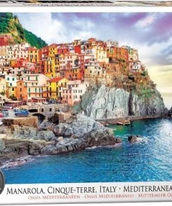 Eurographics Puzzel Manarola Cinque - Terre Italy - 1000 Stukjes