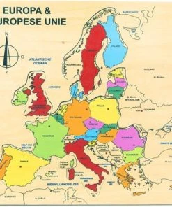 Charl's Toys Houten Puzzel Van Europa
