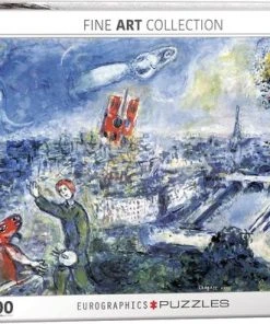Eurographics Puzzel Le Bouquet De Paris - Marc Chagall - 1000 Stukjes