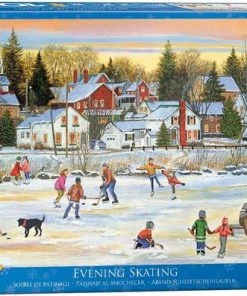 Eurographics Puzzel Evening Skating - Patricia Bourque - 1000 Stukjes