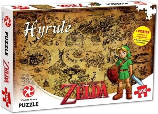 Winning Moves ZELDA - Puzzle 500 Pces - Hyrule 3 Winning Moves ZELDA - Puzzle 500 Pces - Hyrule - Afbeelding 3