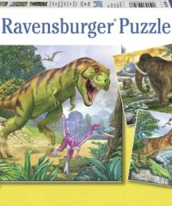 Ravensburger Heersers Van De Oertijd - Drie Puzzels Van 49 Stukjes