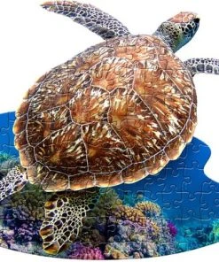 I AM Lil' Puzzle Jr.: SEA TURTLE 83.82x60.96cm, 100pcs, In Doos 25.40x30.48x7.62cm, Madd Capp Puzzle, 5+