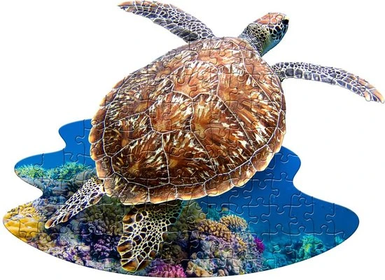 I AM Lil' Puzzle Jr.: SEA TURTLE 83.82x60.96cm, 100pcs, In Doos 25.40x30.48x7.62cm, Madd Capp Puzzle, 5+ 1 I AM Lil' Puzzle Jr.: SEA TURTLE 83.82x60.96cm, 100pcs, In Doos 25.40x30.48x7.62cm, Madd Capp Puzzle, 5+