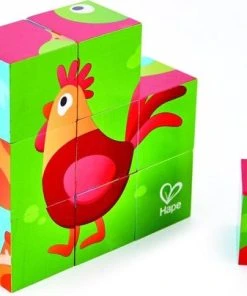 Hape Boerderij Dieren Blokpuzzel