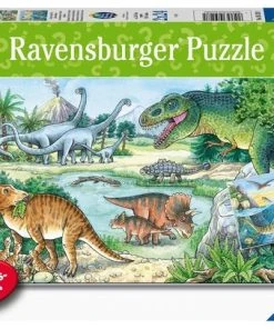 Ravensburger Puzzel Sauriërs En Hun Leefruimte - 2 X 24 Stukjes - Kinderpuzzel