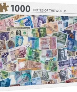 Rebo Legpuzzel - 1000 St - Notes Of The World - Premium Quality