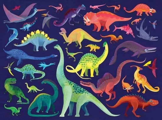 Crocodile Creek Puzzel - Dino World - 500 Stukjes 2 Crocodile Creek Puzzel - Dino World - 500 Stukjes - Afbeelding 2