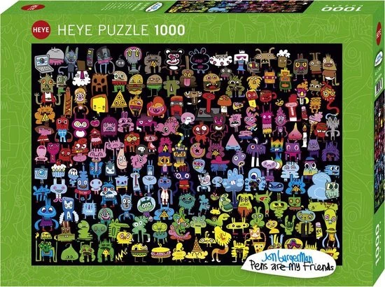 Heye Doodle Rainbow Legpuzzel 1000 Stuk(s) Kunst 3 Heye Doodle Rainbow Legpuzzel 1000 Stuk(s) Kunst - Afbeelding 3