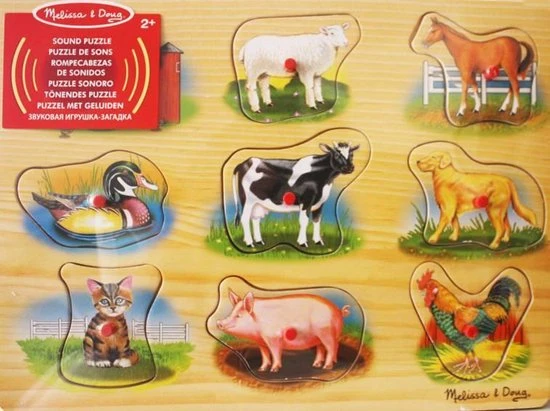 Melissa & Doug - Boerderij - Legpuzzel Met Geluid 3 Melissa & Doug - Boerderij - Legpuzzel Met Geluid - Afbeelding 3