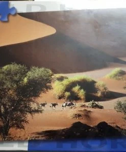 Horses Puzzel 1000 Stukjes Woestijn Landschap