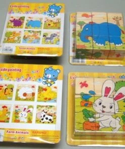 Forest Animals Blokjespuzzel Wilde Dieren