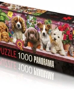 KS Games Puppies Puzzel 1000 Stukjes Panorama -Goedkope puzzels winkel 550x419 4